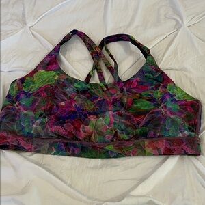 lululemon athletica Multicolor Floral Energy Sports Bra